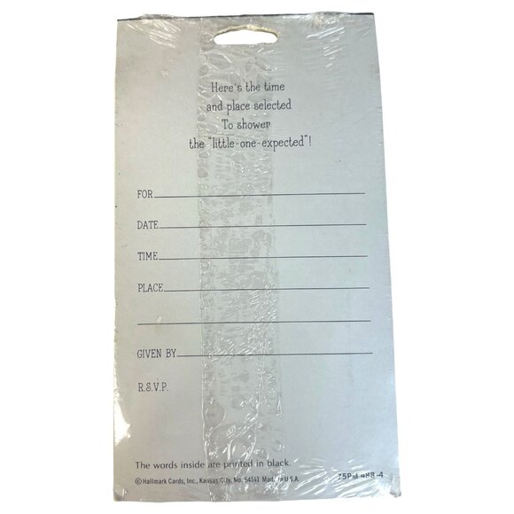 3 Hallmark Baby Shower Invitations 8 Packs Animal Design New Sealed Pink Yellow - Picture 3 of 7